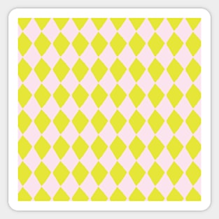 Mustard and Pink Diamonds Sticker